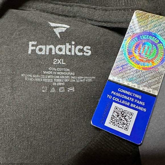 NWT Fanatics Florida State Seminoles Graphic Long Sleeve T-Shirt Black Men’s 2XL - Picture 7 of 7